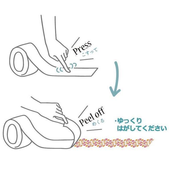 Bande Transfer Masking Tape Accessories — rolled out on paper