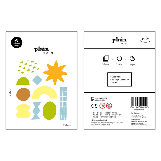 Suatelier Sticker — Plain.68 — sheet front