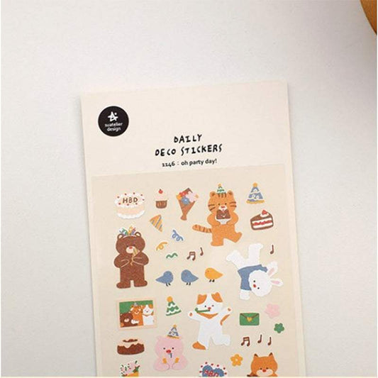 Suatelier Sticker — Oh Party Day! — sticker detail