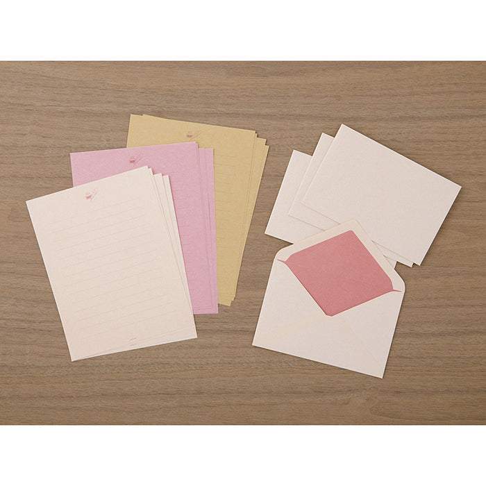 Midori Letter Set Gift Color — Pink — flat lay