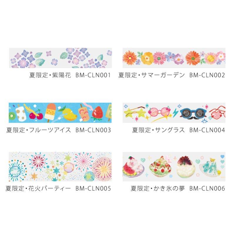 BGM Clear Tape — Hydrangea — flat lay