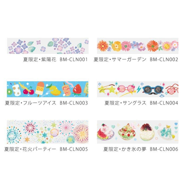 BGM Clear Tape — Hydrangea — flat lay