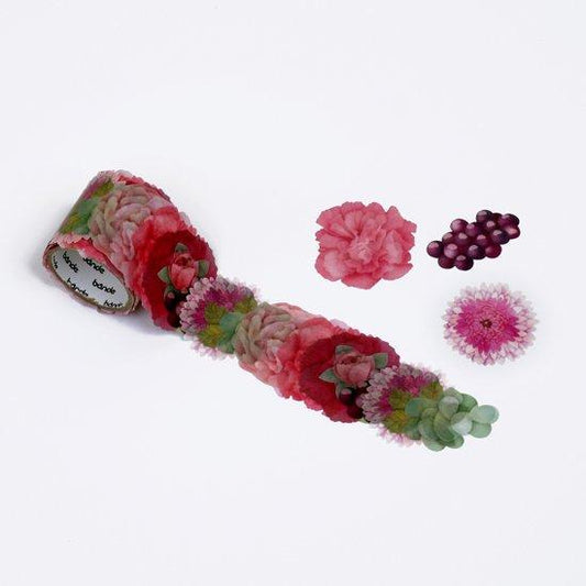 Bande Washi Roll Sticker Carnation Bouquet — sticker detail