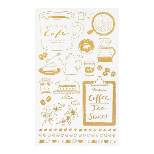 Midori Foil Transfer Sticker — Coffee — sticker detail