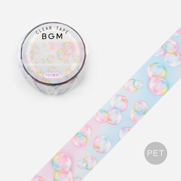 BGM Colorful Soap Bubbles Clear Tape