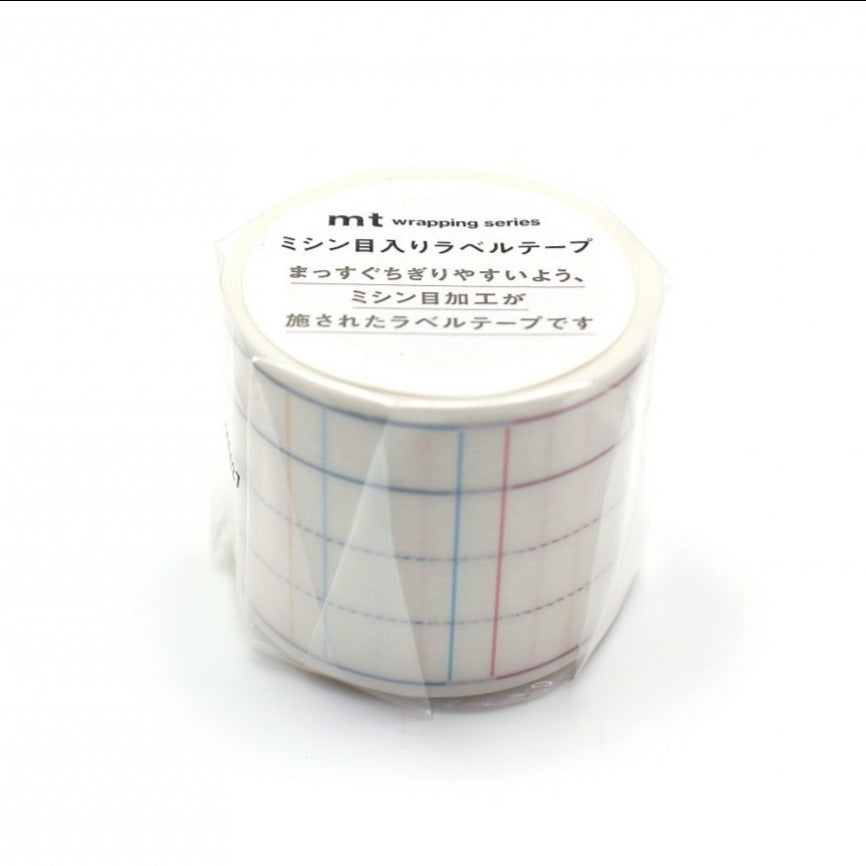 mt Perforated Label Tape — Memo Ruled — pattern detail