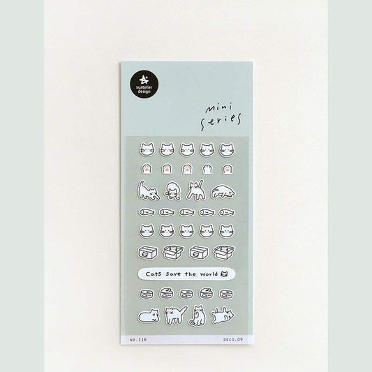 Suatelier Sticker — Deco.09 (Cat) — sheet front
