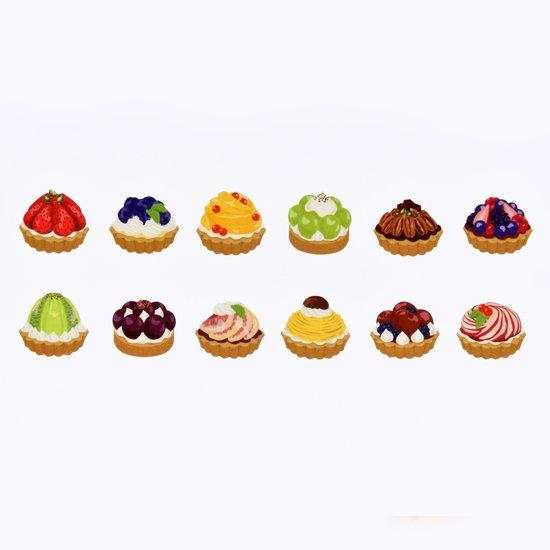 Bande Washi Roll Sticker Tart — applied in a journal