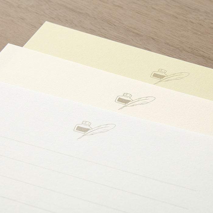 Midori Letter Set Gift Color — White — angle view
