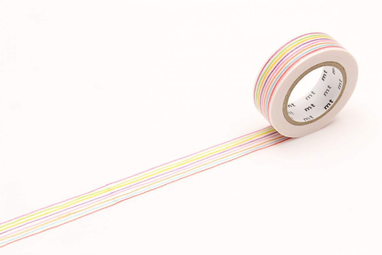 mt EX Washi Tape — Iro Enpitsu Border — roll front