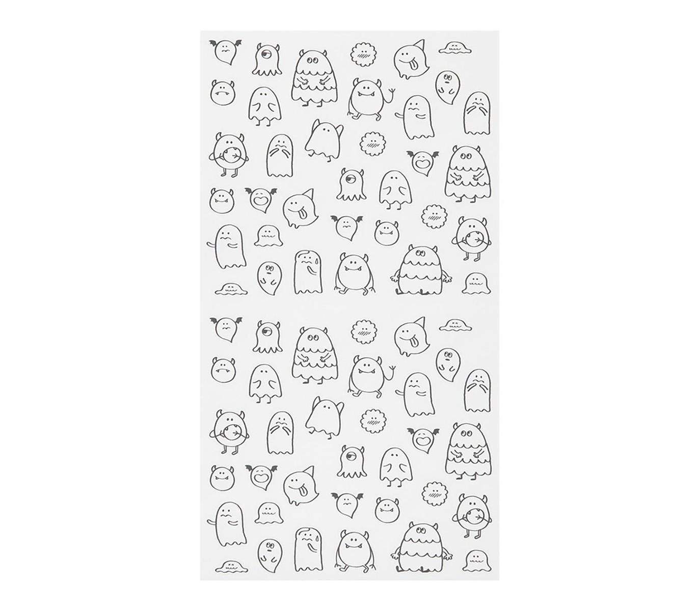 Midori Notebook Sticker — Talking Monsters — sticker detail