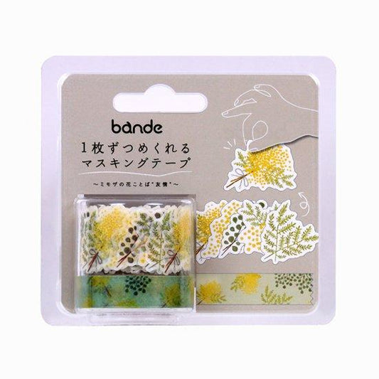 Bande Washi Roll Sticker — Language of Flowers: Mimosa — sticker detail