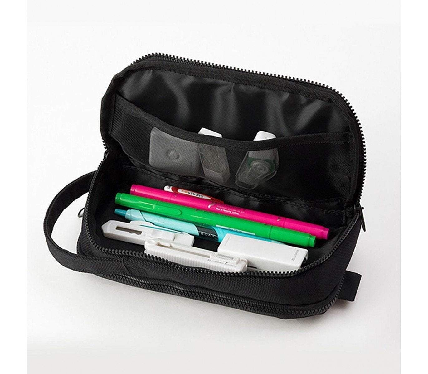 Midori 2 Way Pouch Cordura — Black — with packaging