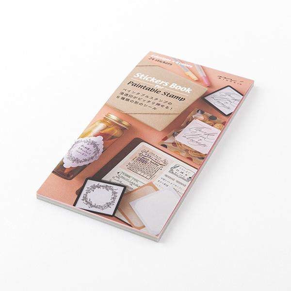 Midori Stickers Book for Pre-Inked Stamp — Warm Colors — sticker detail