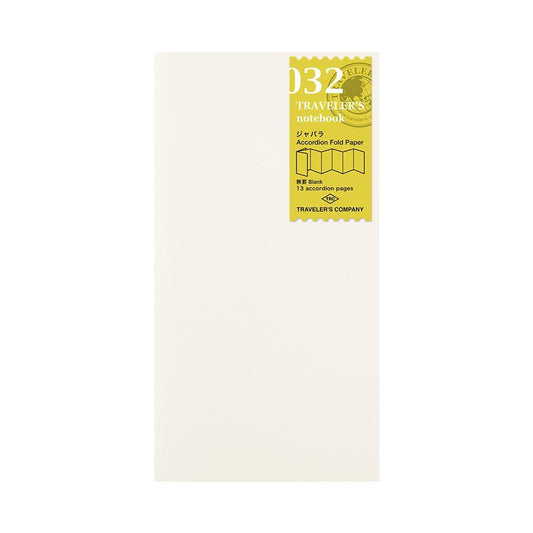 Traveler's Notebook Refill — Accordion Fold Paper — front view