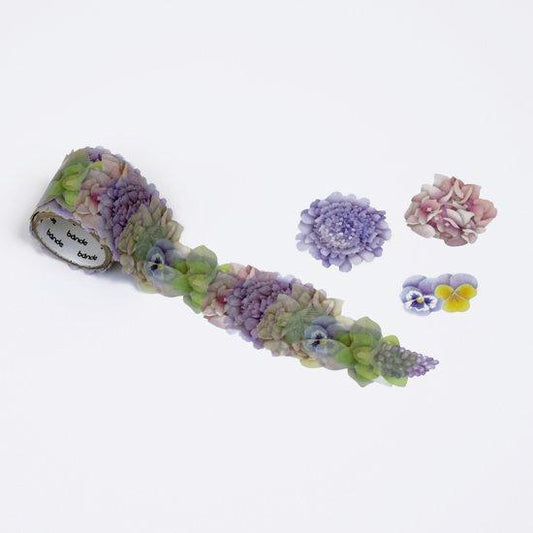 Bande Washi Roll Sticker Scabiosa Bouquet — sheet front