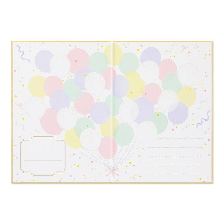 Midori Folded Signature Board B6 With Envelope - Balloon