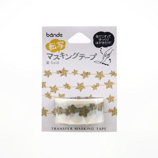 Bande Transfer Masking Tape Gold Stars — pattern detail