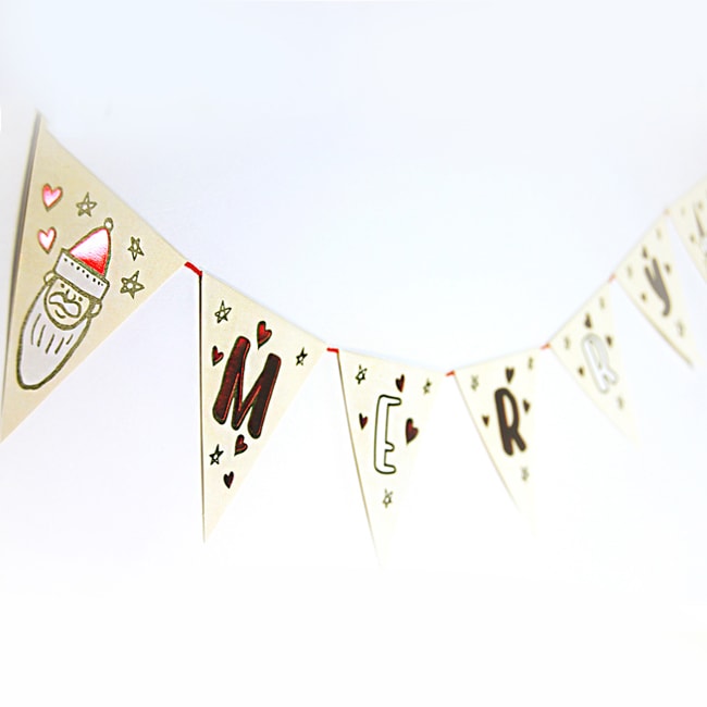 D'Won Bunting — Merry Xmas — front view