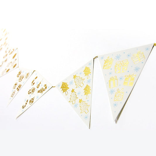 D'Won Bunting — Gold Christmas — front view