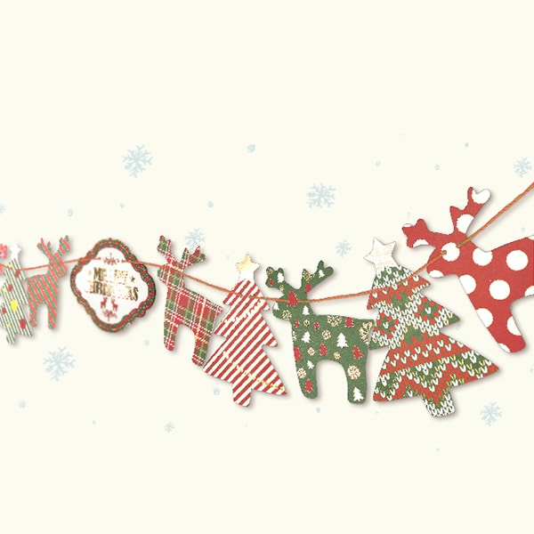 D'Won Bunting — Merry Christmas With Reindeers — front view
