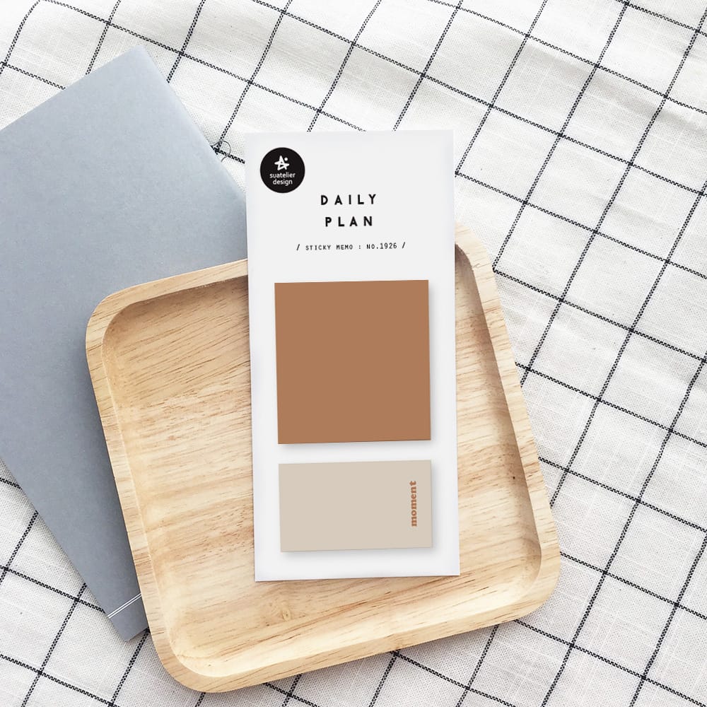 Suatelier Daily Plan 20 Sticky Memo — front view