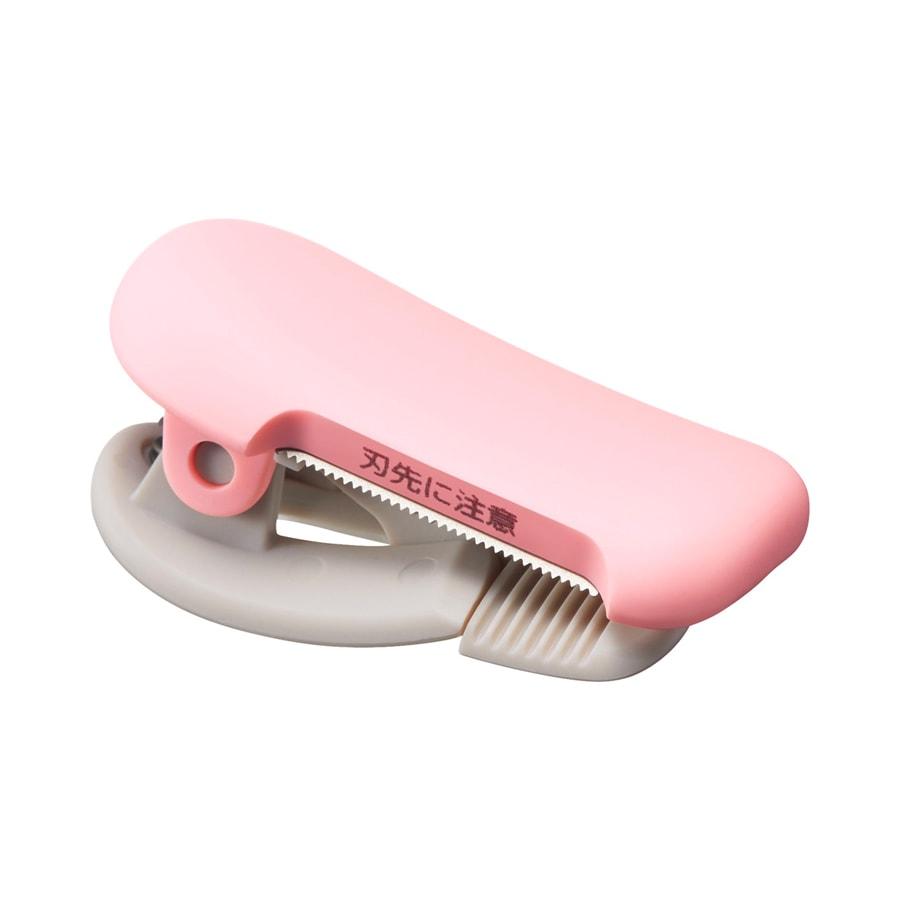 Kokuyo Karu Cut Tape Cutter Clip-Type (20mm) Pink — front view