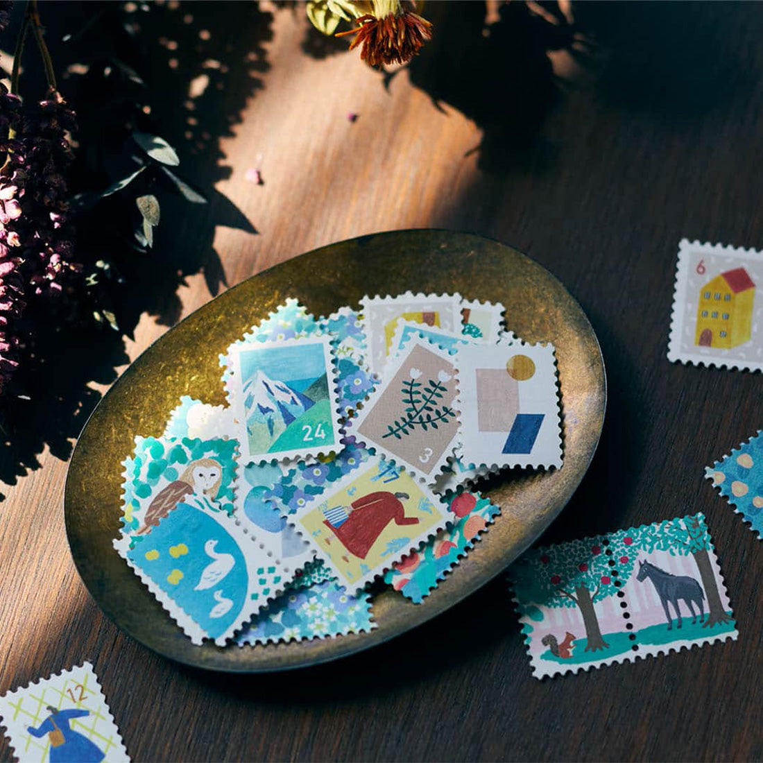 KITTA Special Sticker — Garden — applied in a journal