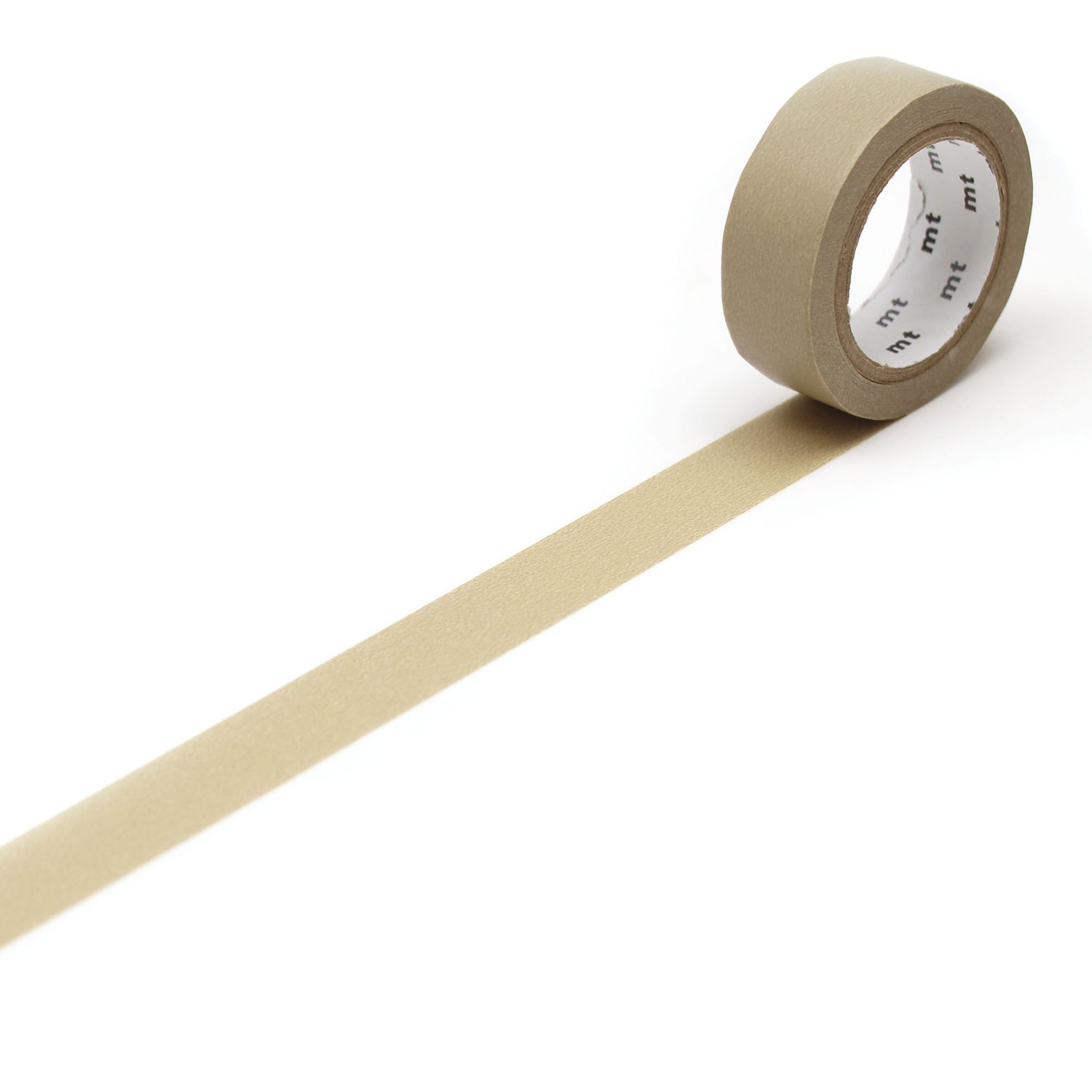 mt Basic Washi Tape — Beige 7m — roll front