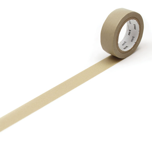 mt Basic Washi Tape — Beige 7m — roll front