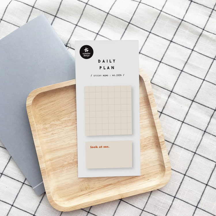 Suatelier Daily Plan 18 Sticky Memo — front view