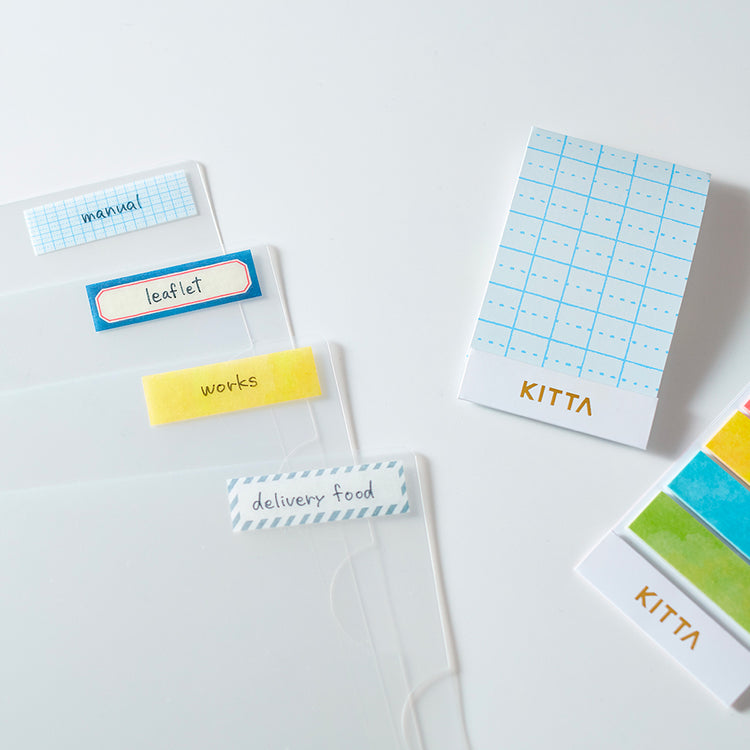 KITTA Washi Tape — Flower 5 — rolled out on paper