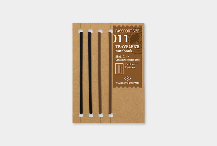 Traveler&#39;s Notebook Refill 011 (Passport Size) - Connecting Rubber Band | Washi Wednesday