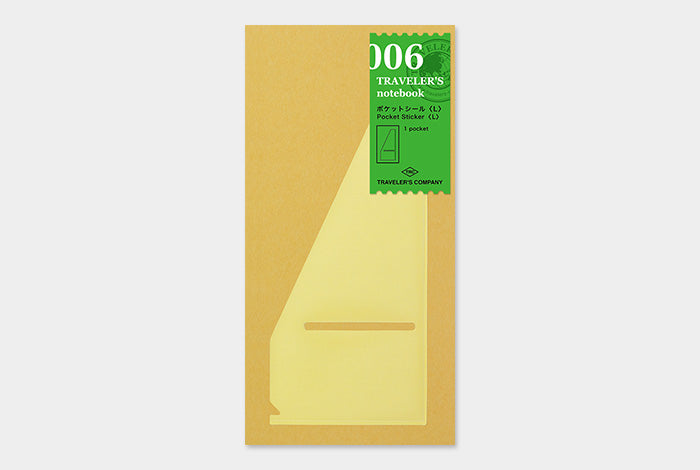 Traveler's Notebook Refill 006 (Regular Size) - Pocket Sticker <L> — front view