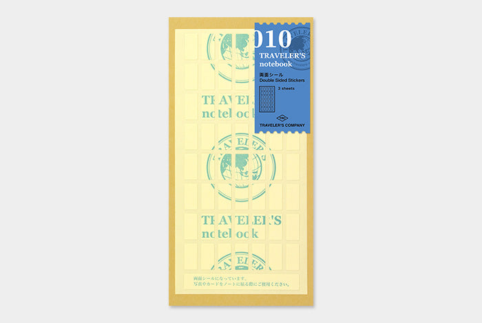Traveler&#39;s Notebook Refill 010 (Regular & Passport Size) - Double Sided Sticker | Washi Wednesday
