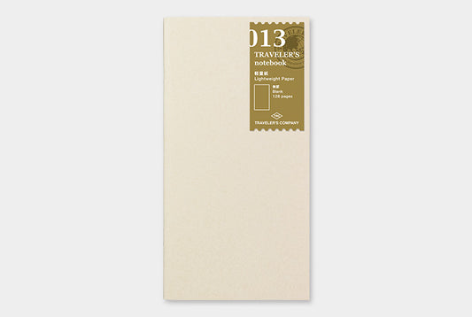 Traveler's Notebook Refill 013 (Regular Size) — Lightweight Paper — front view