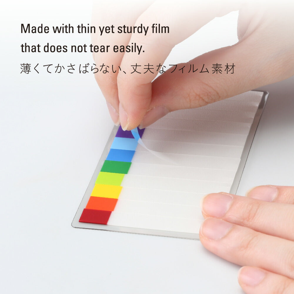 Stalogy Thin Sticky Notes 12 Colors — flat lay