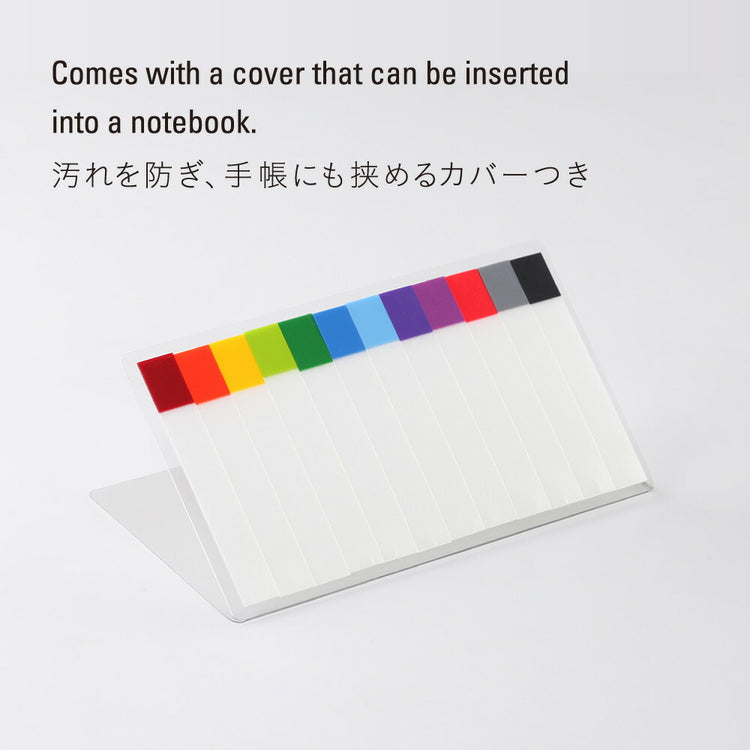 Stalogy Thin Sticky Notes 12 Colors — angle view