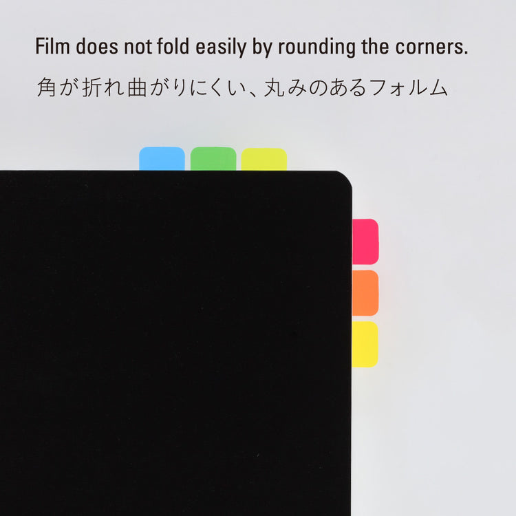 Stalogy Short Sticky Notes 6 Colors B — angle view