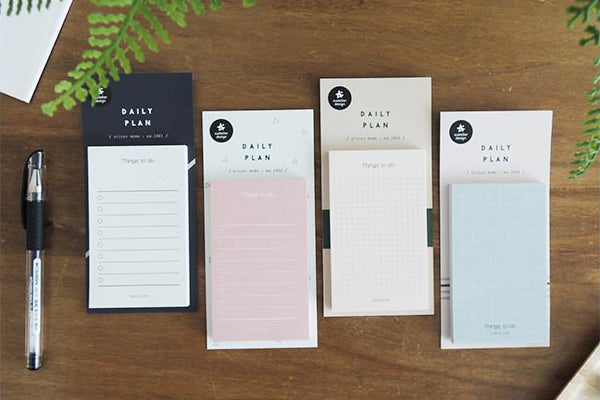 Suatelier Daily Plan Sticky Memo Pink