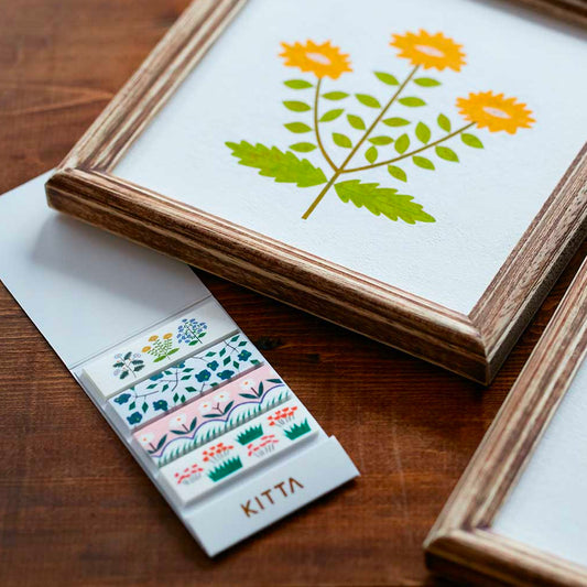 KITTA Washi Tape — Flower 5 — pattern detail